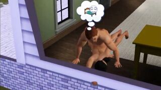 Cheating on Husband while Talking on the Phone | 3d Porn Game