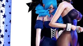 [MMD] BEAST & HYUNA - Trouble Maker Gwen Riven Sexy Hot Dance