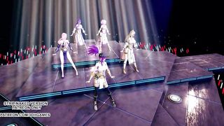 [MMD] Wisin & Yandel - Follow the Leader Ahri Kaisa Seraphine Akali Lux Hot Dance 4K UHD 60FPS