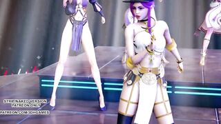 [MMD] Wisin & Yandel - Follow the Leader Ahri Kaisa Seraphine Akali Lux Hot Dance 4K UHD 60FPS