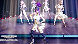 [MMD] Wisin & Yandel - Follow the Leader Ahri Kaisa Seraphine Akali Lux Hot Dance 4K UHD 60FPS