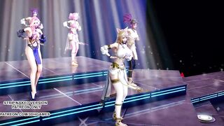 [MMD] Wisin & Yandel - Follow the Leader Ahri Kaisa Seraphine Akali Lux Hot Dance 4K UHD 60FPS