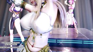 [MMD] Wisin & Yandel - Follow the Leader Ahri Kaisa Seraphine Akali Lux Hot Dance 4K UHD 60FPS