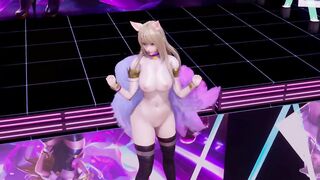 [MMD] Bestie - Love Options Ahri Uncensored 3D Nude Dance