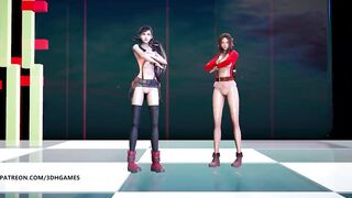 [MMD] Berry Good - Mellow Mellow Tifa Lockhart Aerith Naked Dance Final Fantasy 7 Remake FF7