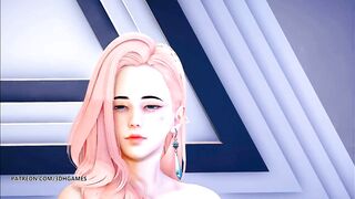 [MMD] PRODUCE48 - RUMOR Sexy Naked Dance Seraphine Gwen Caitlyn