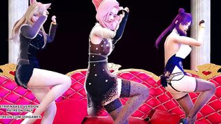 [MMD] Hwasa - Maria KDA Ahri Kaisa Seraphine Sexy Hot Kpop Dance 4K 60FPS