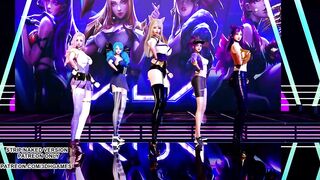 [MMD] GFRIEND - Glass Bead Ahri Akali Seraphine Kaisa Gwen Hot Kpop Dance 4K 60FPS