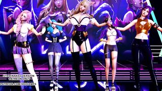 [MMD] GFRIEND - Glass Bead Ahri Akali Seraphine Kaisa Gwen Hot Kpop Dance 4K 60FPS