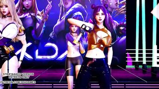 [MMD] GFRIEND - Glass Bead Ahri Akali Seraphine Kaisa Gwen Hot Kpop Dance 4K 60FPS