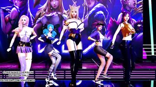 [MMD] GFRIEND - Glass Bead Ahri Akali Seraphine Kaisa Gwen Hot Kpop Dance 4K 60FPS