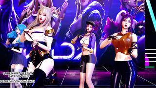 [MMD] GFRIEND - Glass Bead Ahri Akali Seraphine Kaisa Gwen Hot Kpop Dance 4K 60FPS