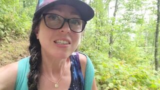 Nerdy Faery's Hiking PEE Desperation causes WET Panties