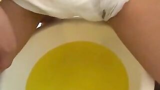 [pee on Diapers] Pissing and Drinking Urine in the Mouth to Nana. Pee Command to Nana