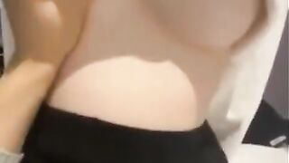 Big Natural Tits College Student Girl has Beautiful Boobs!!