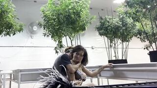 Sloppy Toppy in Weed Garden , Extreme Blowjob