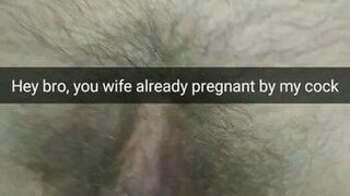 Lover impregnating my wife and mocking cuck hubby thru snap