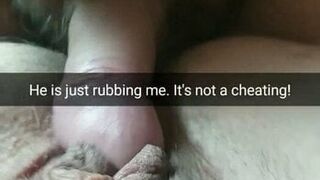 He is just rubbing my pussy! Its totally not cheating,hubby!