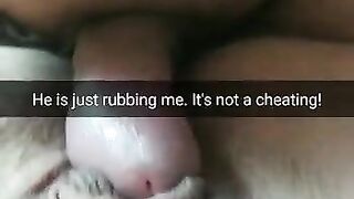 He is just rubbing my pussy! Its totally not cheating,hubby!