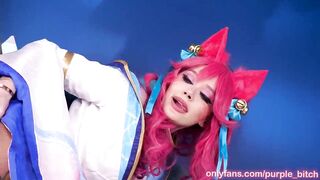 Ahri SPIRIT BLOSSOM enjoys hot dick inside