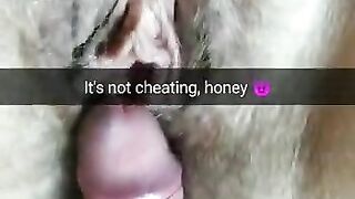 Its not cheating! His cock just rub my pussy a little!