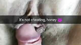 Its not cheating! His cock just rub my pussy a little!