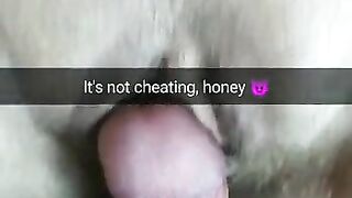 Its not cheating! His cock just rub my pussy a little!