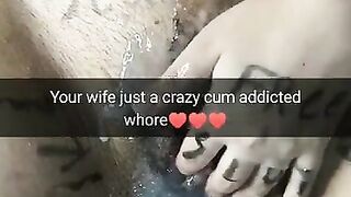 My wife is a crazy cum addicted cheating whore - Milky Mari