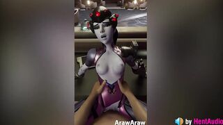 Widowmaker Fucked Hard POV (with ASMR Sounds) 3d Animation Anime Henrai Overwatch Widow Black Pussy