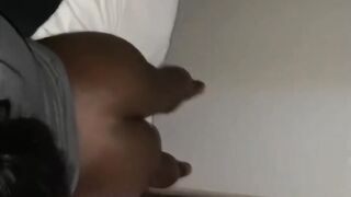 Ebony teen sucking dick with a passion.