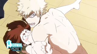 MY HERO ACADEMIA - BAKUGOU X URARAKA HENTAI ESPAÑOL