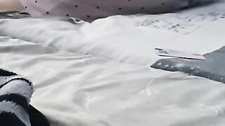 Step mom share bed with naked step son with big cock