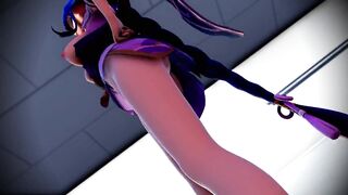 mmd r18 Raiden Shogun's female pig toilet dance 3d hentai erotic and seductive