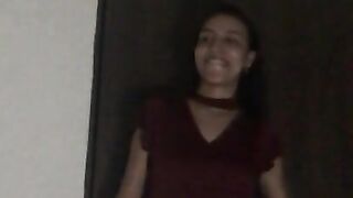 My cousin's bitch sends me a video dancing and showing her vagina