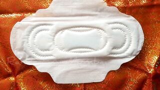 Period Hacks: Menstrual hygienic Pad fetish | Indian Girl using Lady Pad