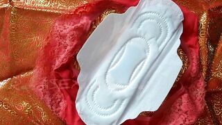 Period Hacks: Menstrual hygienic Pad fetish | Indian Girl using Lady Pad