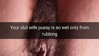 Your slutwife going wet only from my rubbing! -Milky Mari