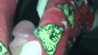 Christmas load grinch socks