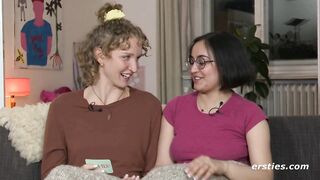 Lesbian Friends Play a Sexy Card Game