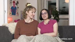 Lesbian Friends Play a Sexy Card Game