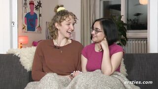 Lesbian Friends Play a Sexy Card Game