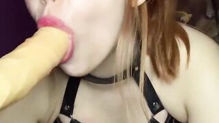 Sloppy Blowjob From Bondage Babe