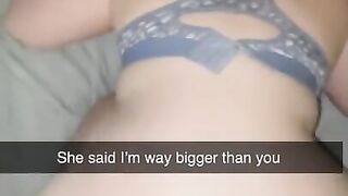 Snapchats her boyfriend while she cheats on him