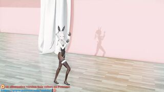 MMD lo chan  shake it - hentai mmd dance playboy costume blue hair color edit smixix