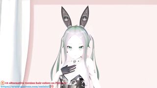 MMD lo chan  shake it - hentai mmd dance playboy costume blue hair color edit smixix