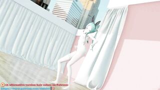 MMD lo chan  shake it - hentai mmd dance playboy costume blue hair color edit smixix