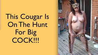 Cougar Strips and gapes asshole outdoors