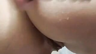 My Step Sister Trying to FUCK her Tight ANAL in Shower