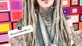 Anuskatzz little TATTOO TOUR - More on my TIKTOK = Same name - Model ink inked tattoos piercings