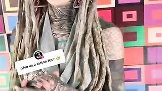 Anuskatzz little TATTOO TOUR - More on my TIKTOK = Same name - Model ink inked tattoos piercings